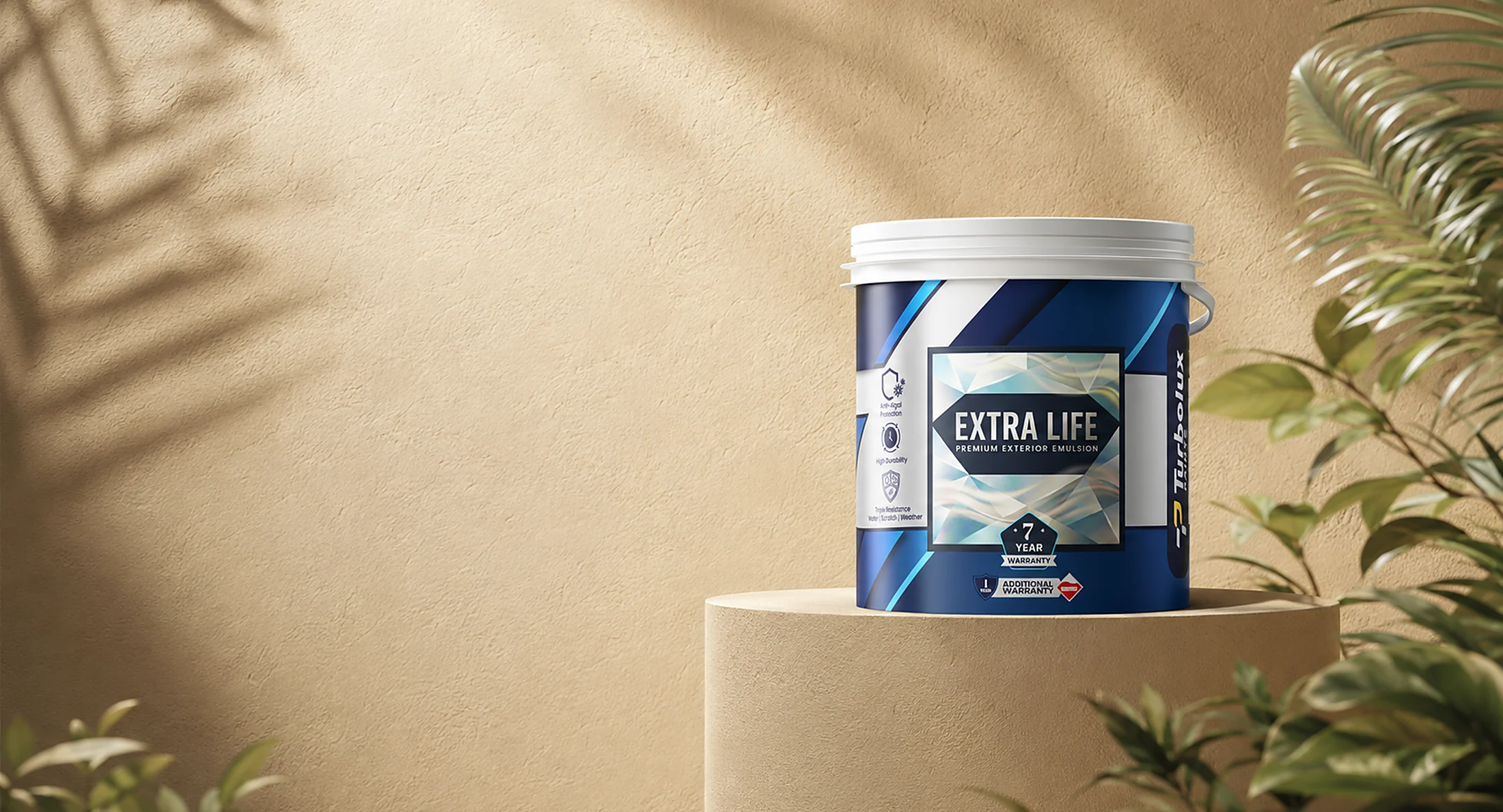 Turbolux Extra Life premium exterior emulsion pack