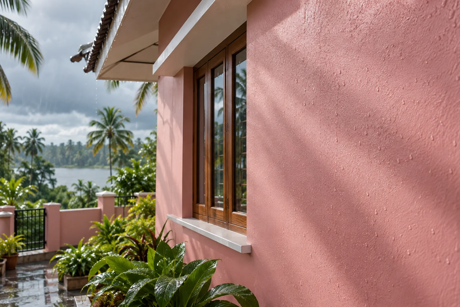 Layer protection — a Kerala exterior wall finished in Alpha, holding its colour in full sun