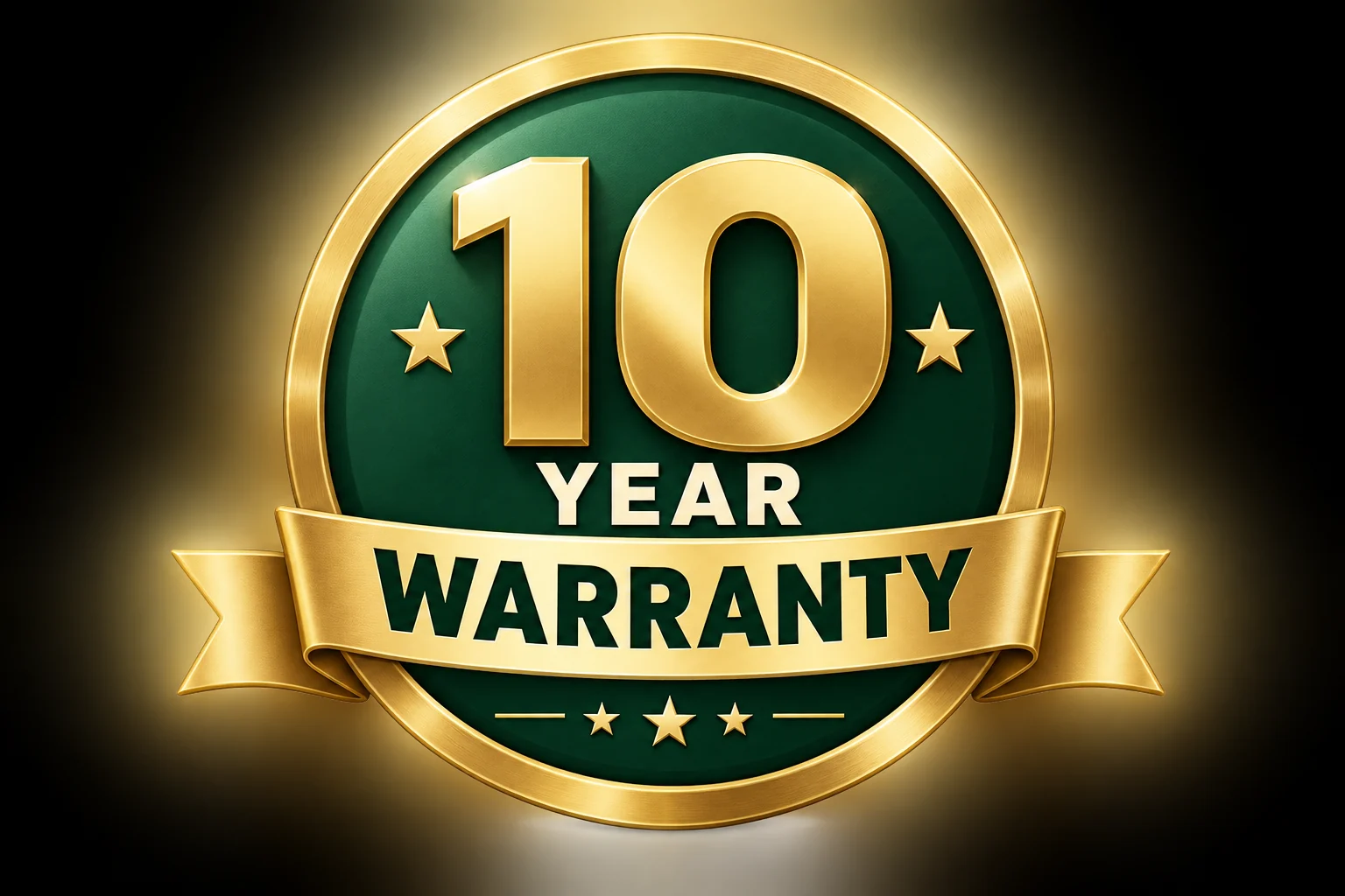 10 year performance warranty &mdash; the Aqua Seal warranty mark