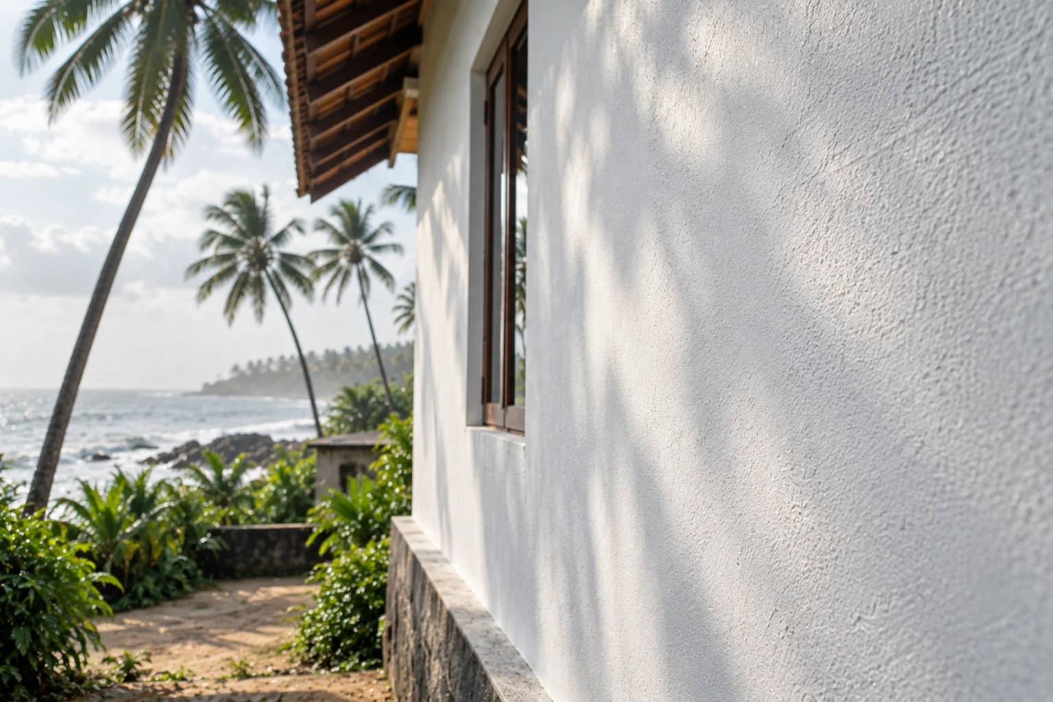 Affordable — a clean white coastal elevation, the kind of large plain wall Barossa is priced for