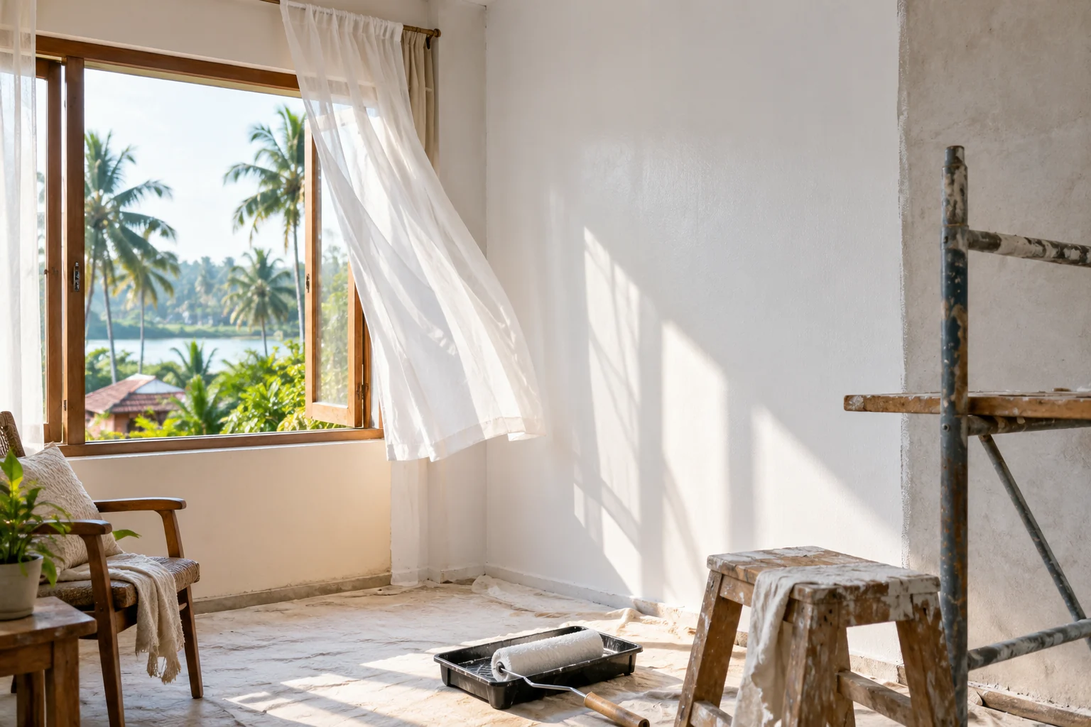 Eco-friendly — the finished, low-odour water-based primer indoors