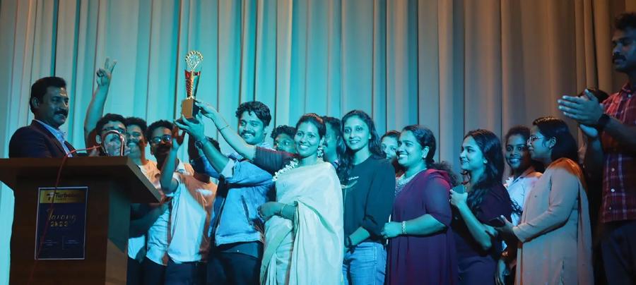 The team with the year's achievement trophy
