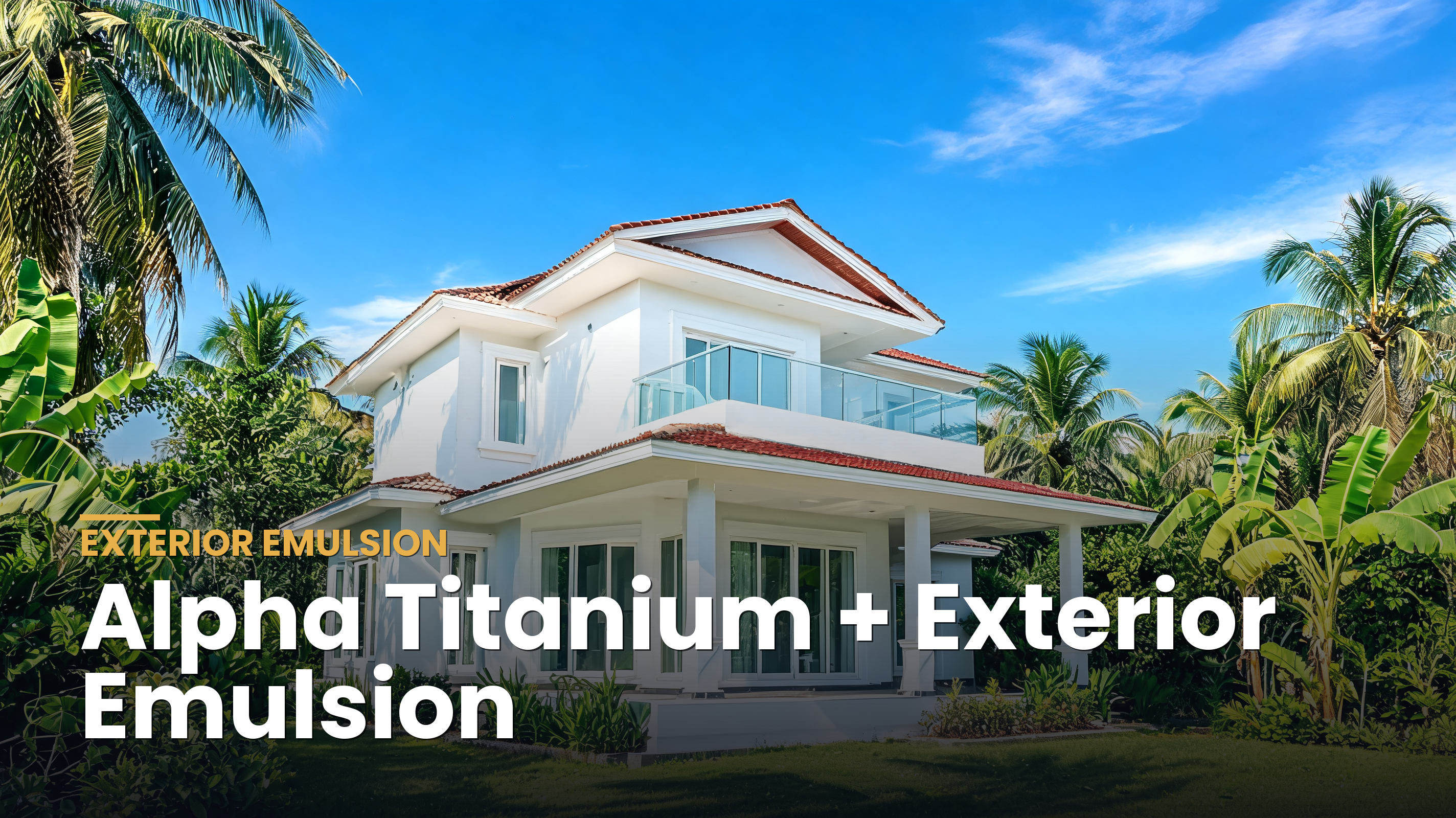 Alpha Titanium Plus UV-resistant exterior emulsion with Luminex technology