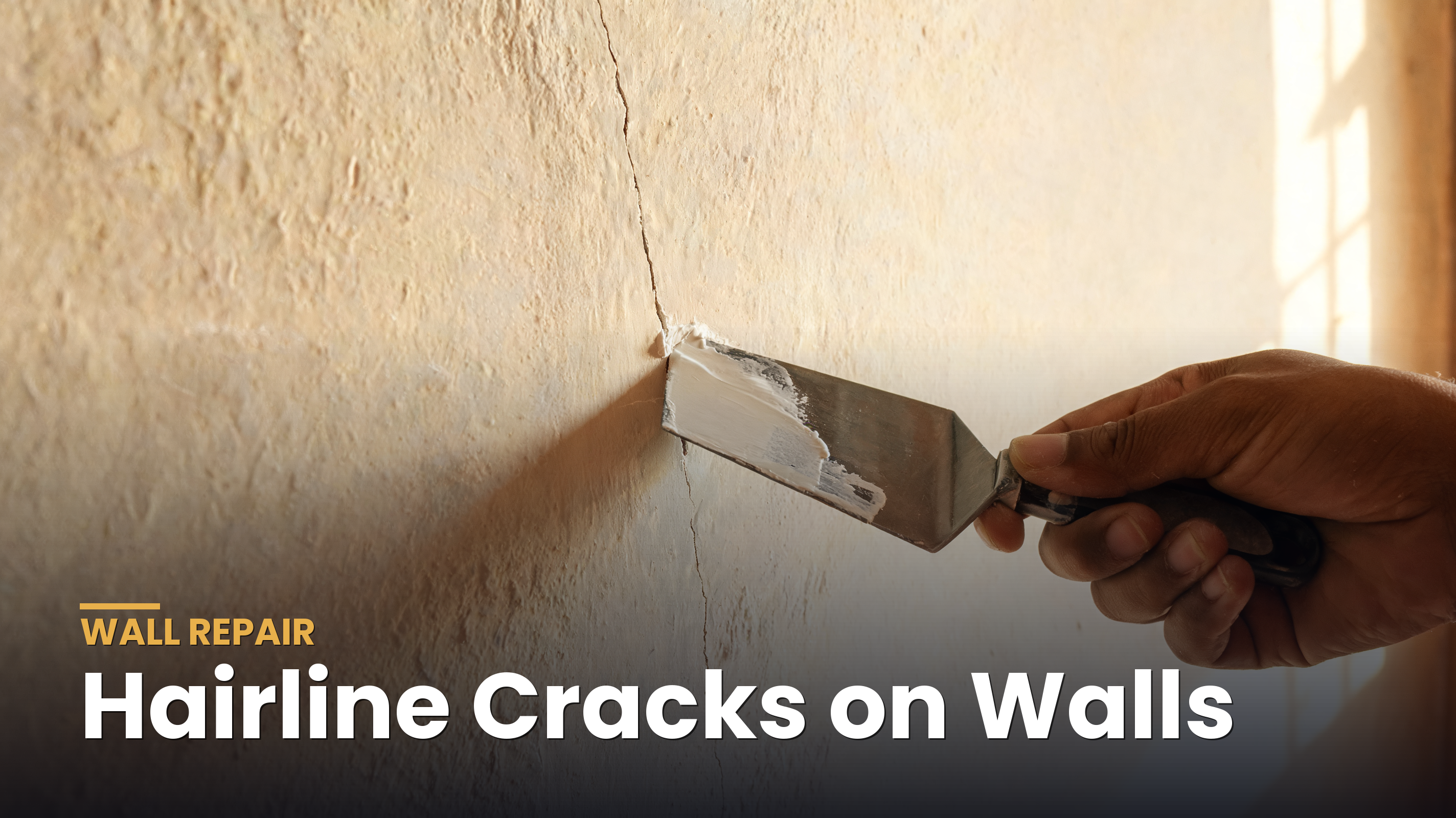 Hairline cracks on walls, Turbolux repair guide